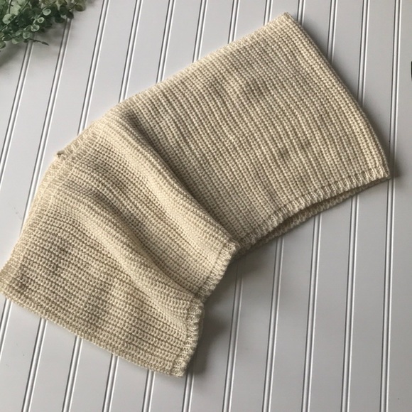 Infinity knit scarf cream lightweight - Picture 3 of 7